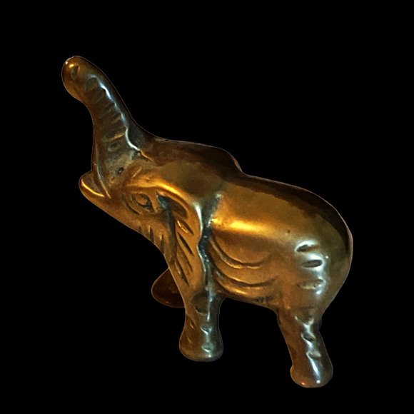 VTG Bronze Elephants Family Of 4 Set Great Patina No Mark Collectables Pre-Owned - Picture 4 of 12